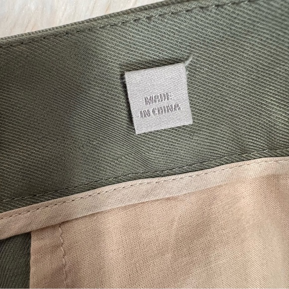 Vince women’s mid rise cropped linen trousers size 8 - Picture 7 of 13